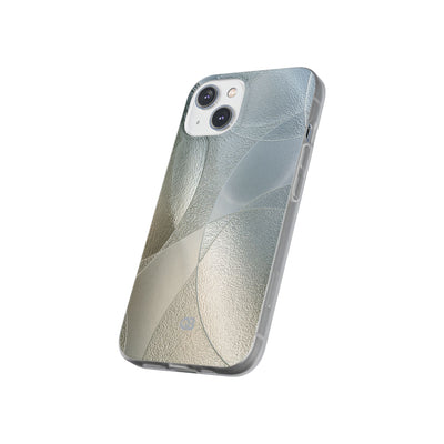 Silver Lite Phone Case for iPhone - Frosted Silver Mosaic