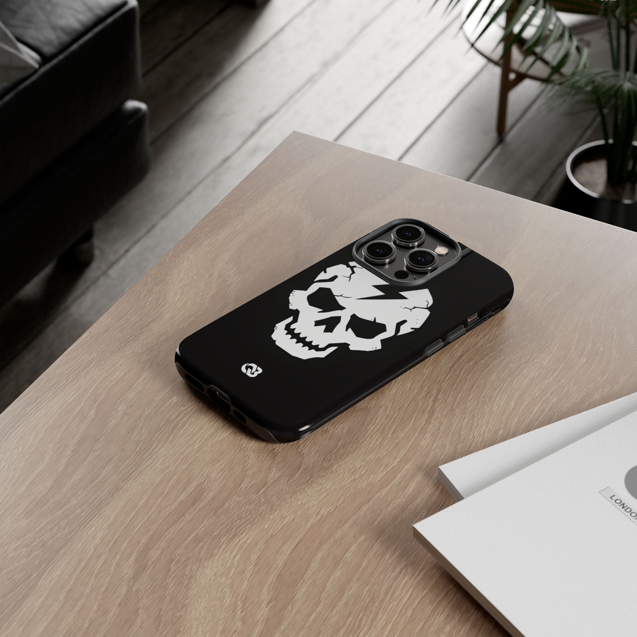 Shattered Bolt Skull · Tough Phone Case for iPhone