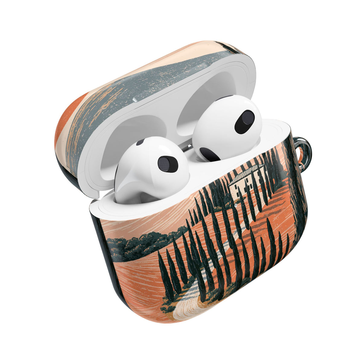 Tuscan Cypress Horizon · Hard Case for AirPods & AirPods Pro · Orange