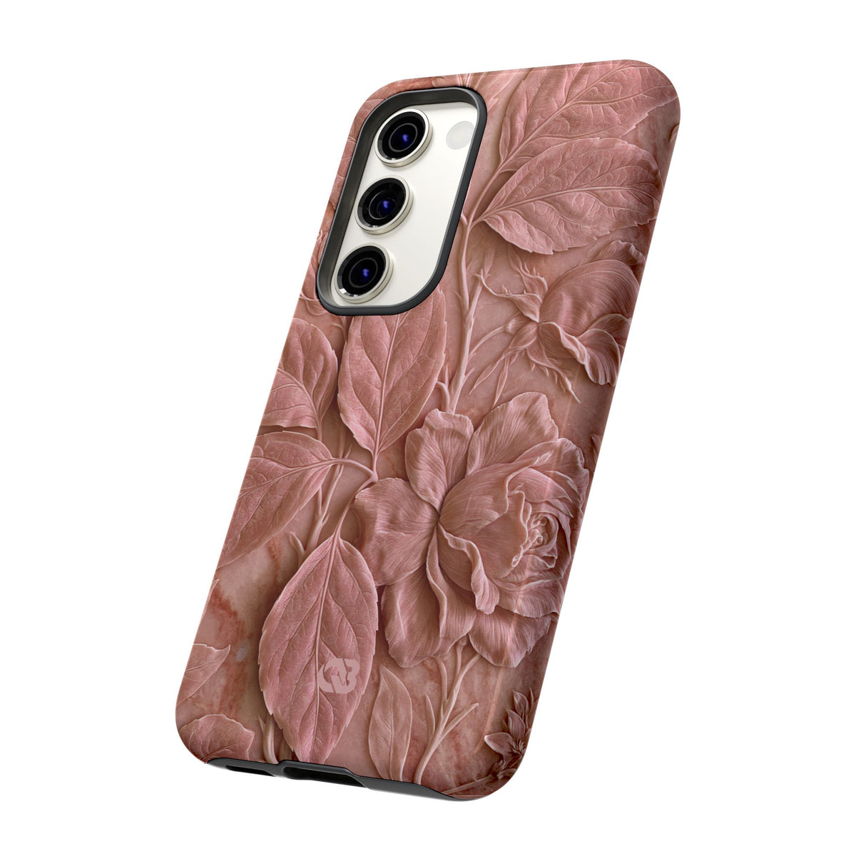 Blush Rose Relief · Tough Phone Case for Samsung · Pink