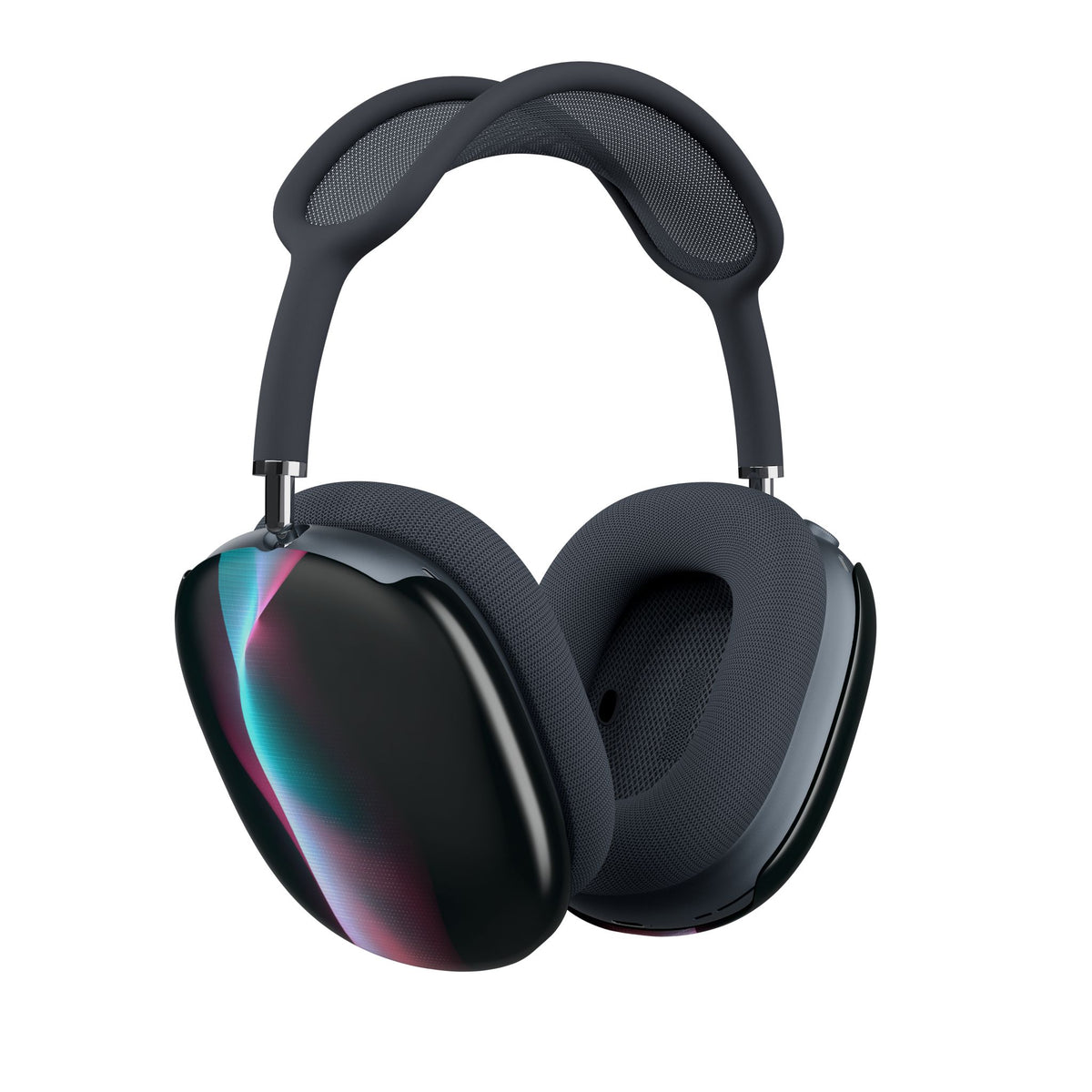 Neon Pixel Flow · Hard Case for AirPods Max · Black