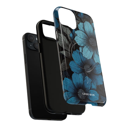 Blå Petal Radiance iPhone 15 Plus Cover - Tough+