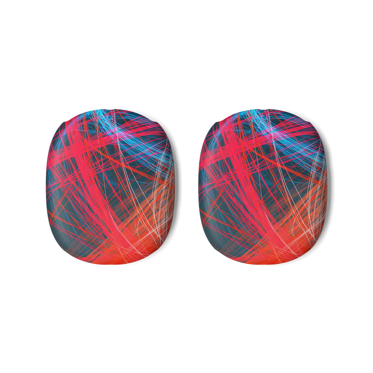 Neon Fiber Stream · Hard Case for AirPods Max · Red