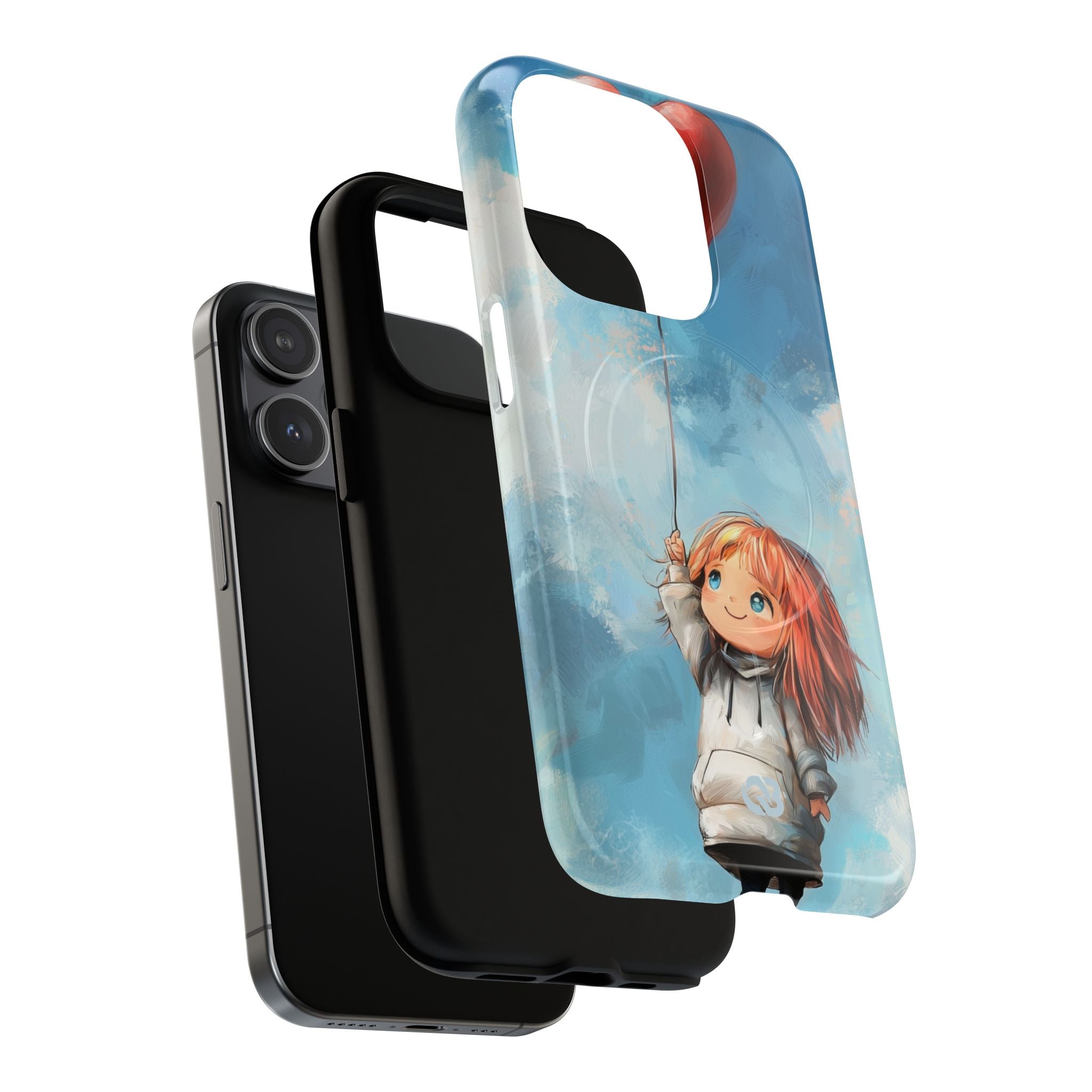 Crimson Heart Sky · Tough+ Coque de téléphone pour iPhone · Magsafe