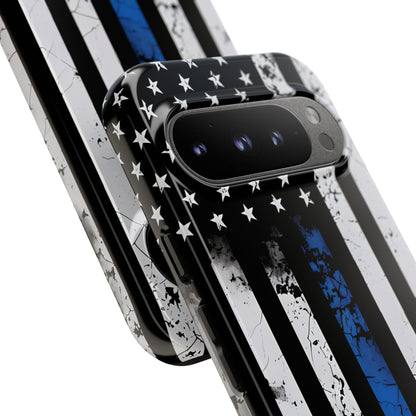 Blue Stripe Flag Google Pixel 9 Pro Case - Tough