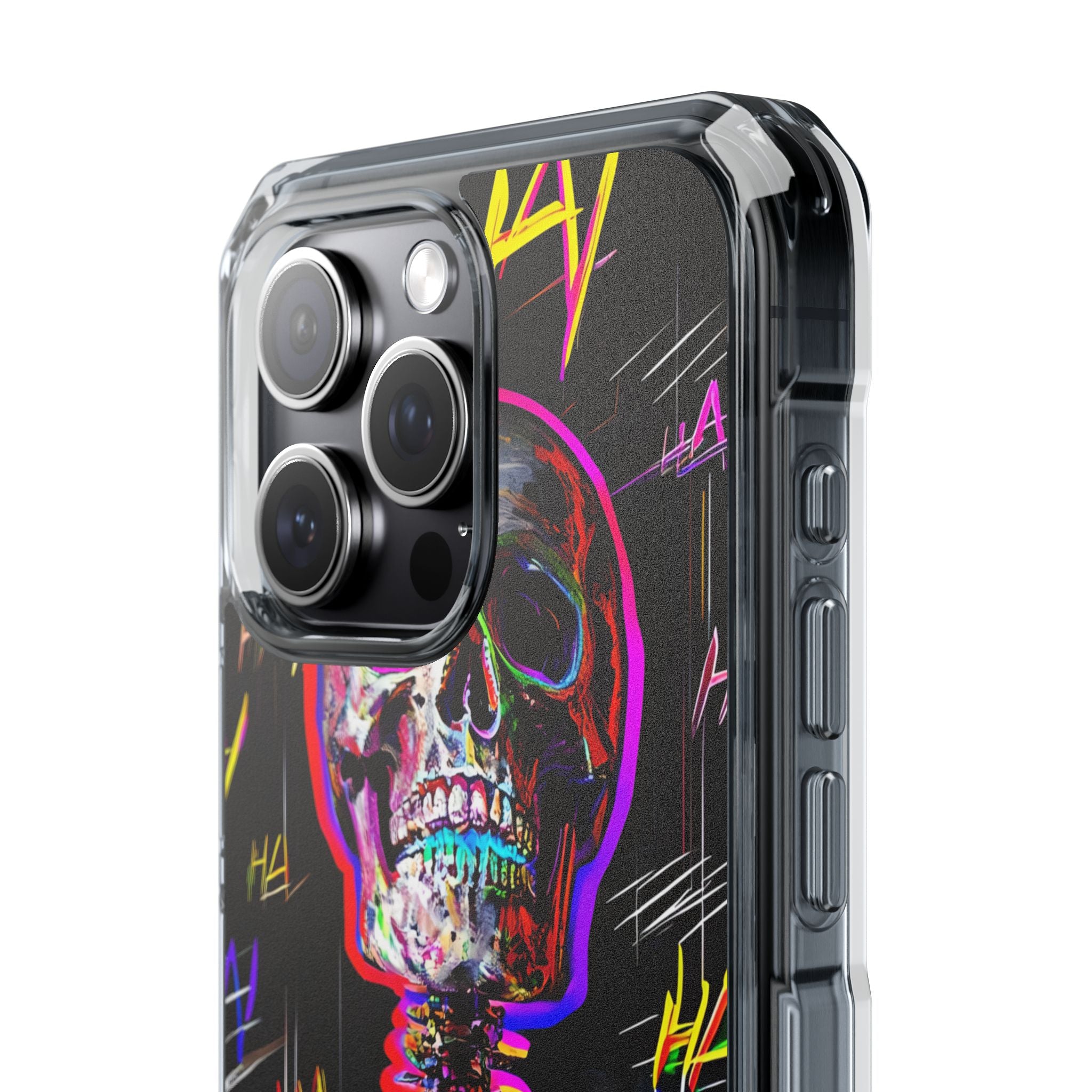 Neon Glitch Skeleton · Impact Custodia per iPhone · Magsafe