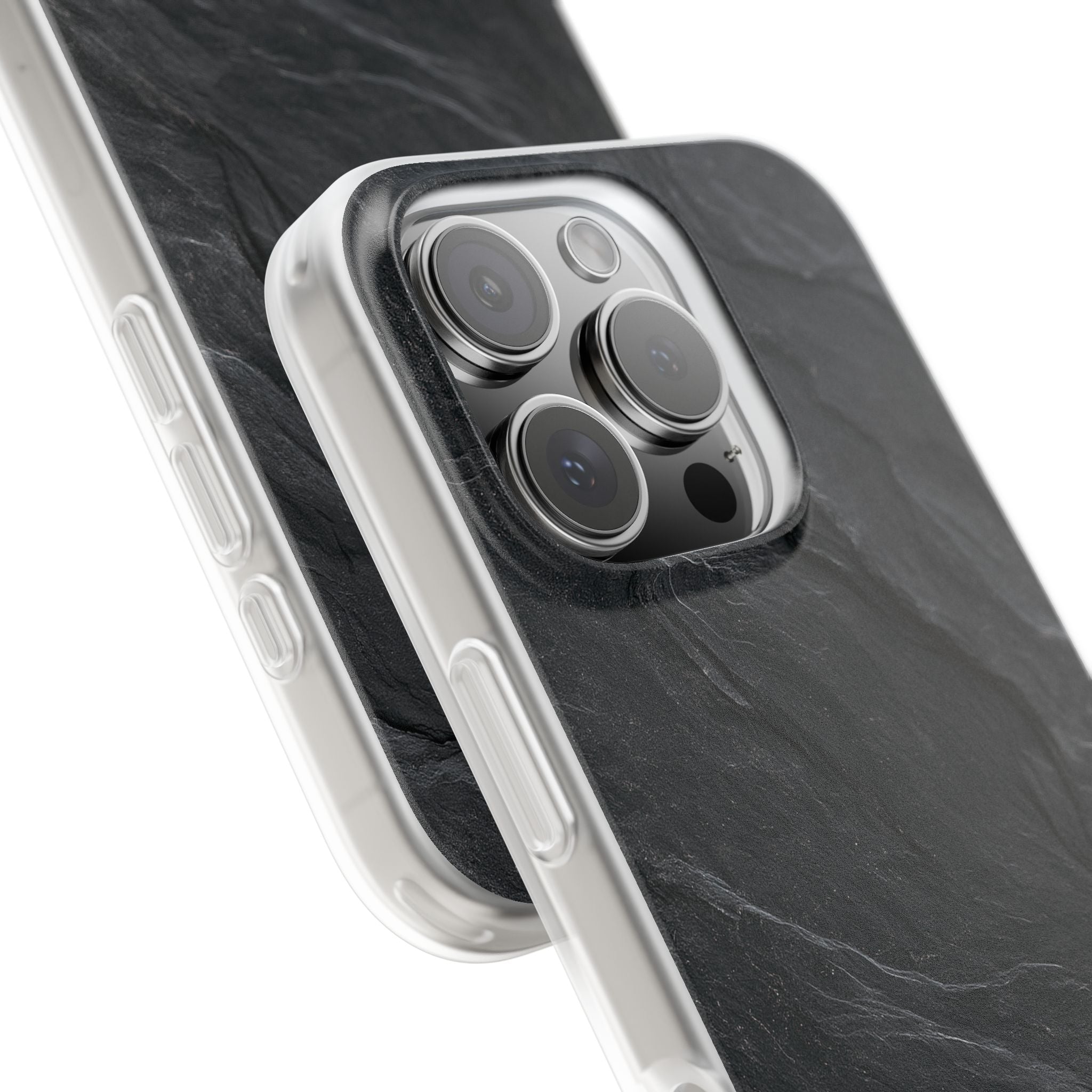 Black Lite Phone Case for iPhone - Midnight Slate Ridge