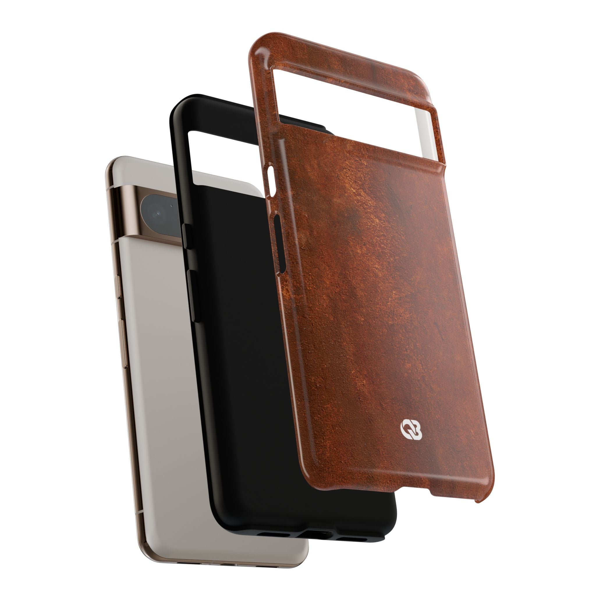 Orange Tough Phone Case for Google Pixel - Oxidized Iron Crust