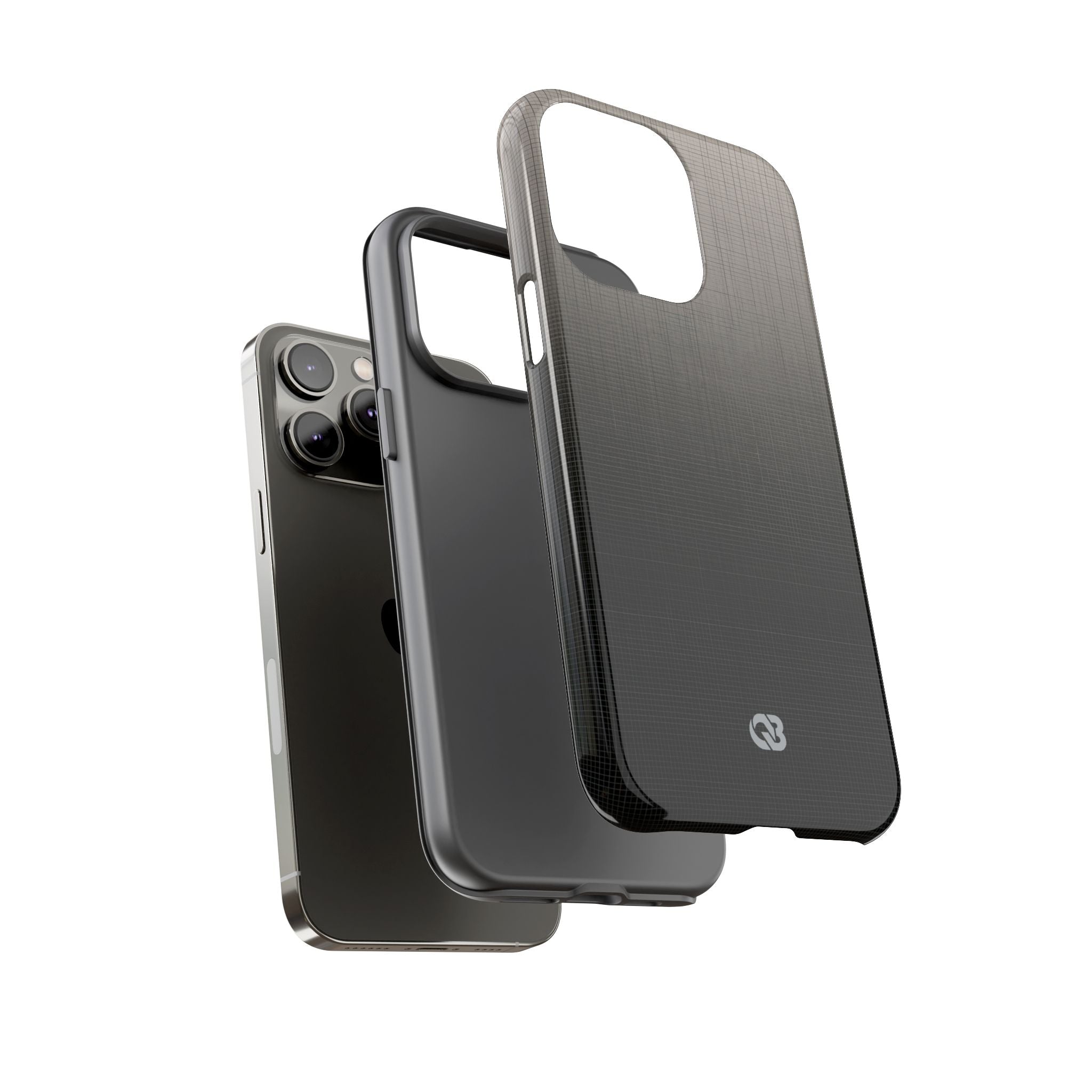 Grey Tough Phone Case for iPhone - Faded Sand Mesh