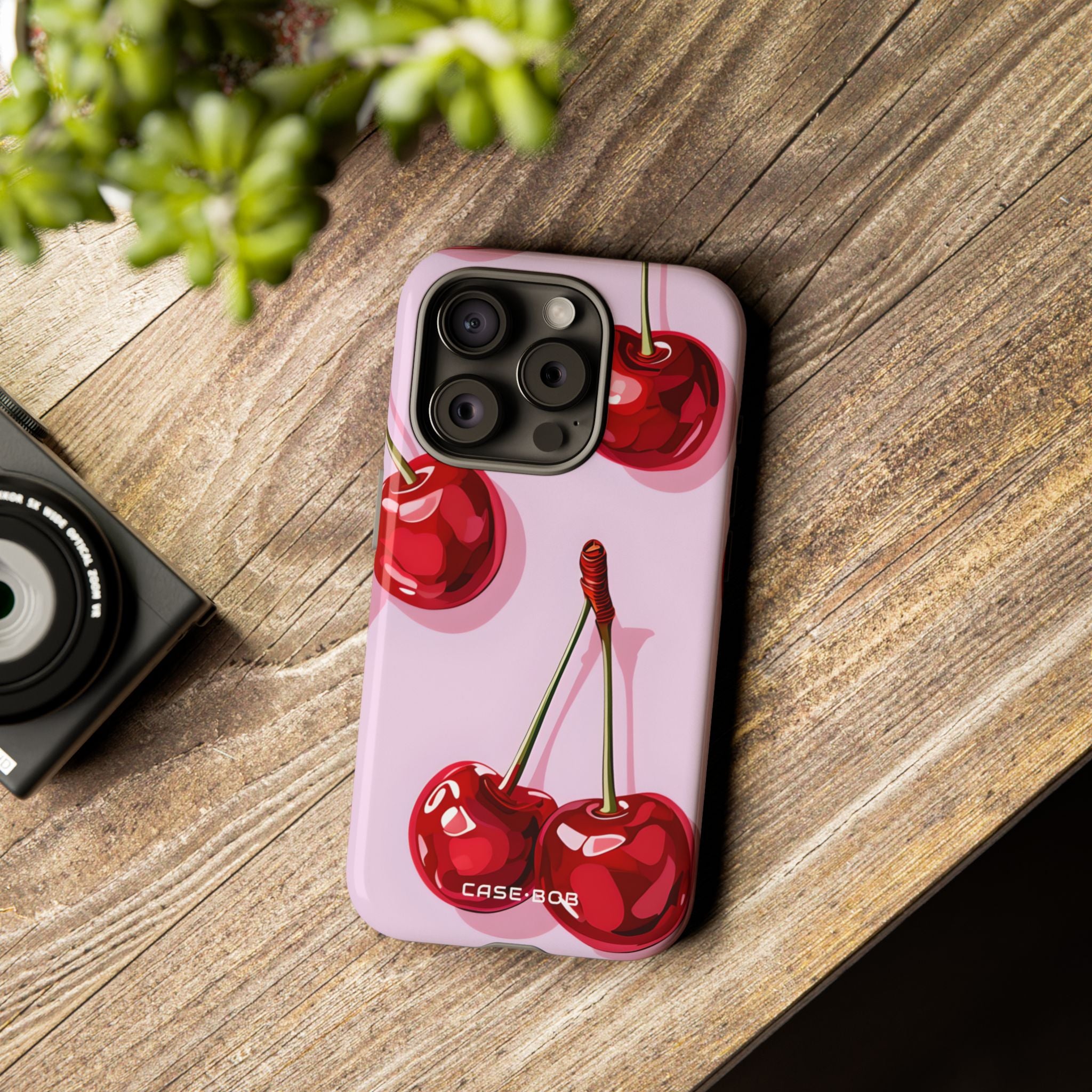 Glossy Cherry Burst iPhone 15 Pro Case - Tough - CASE•BOB