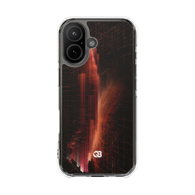 Luminous Monolith · Clear Impact Magnetic Phone Case for iPhone · Black