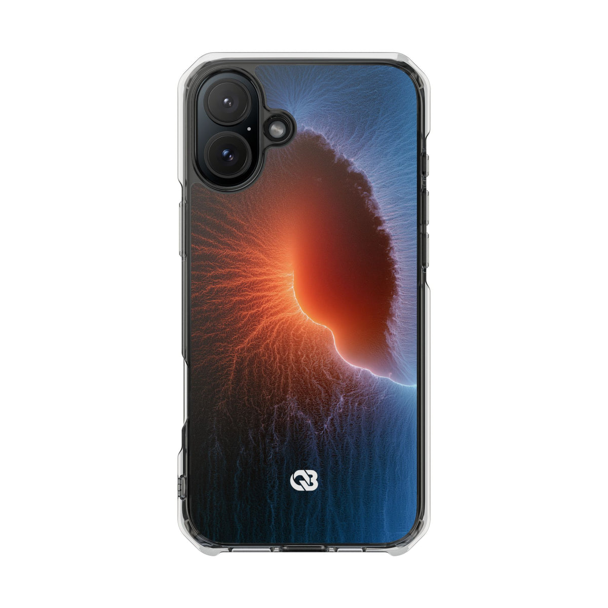 Thermal Aura Pulse · Clear Impact Magnetic Phone Case for iPhone · Blue