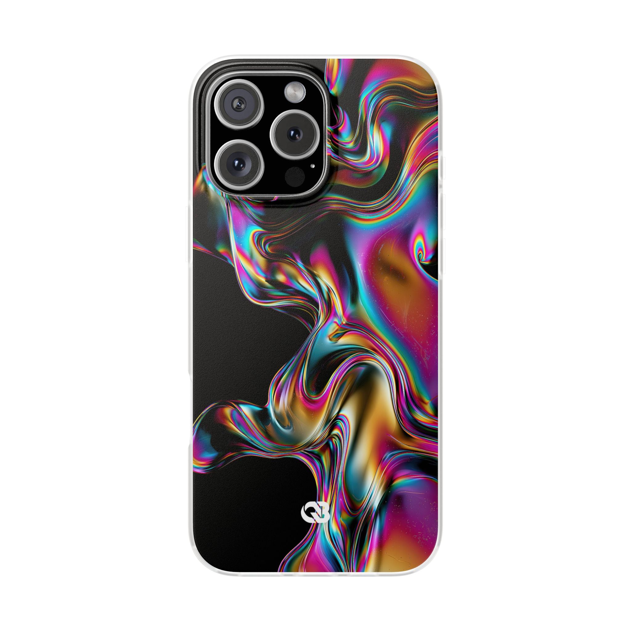 Purple Lite Phone Case for iPhone - Liquid Neon Chrome