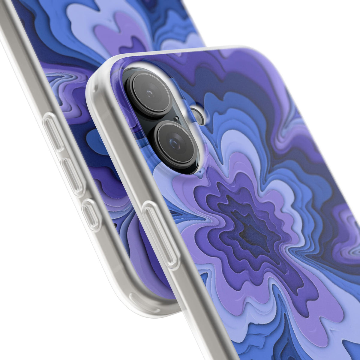 Periwinkle Strata Bloom · Lite Phone Case for iPhone ·  Purple