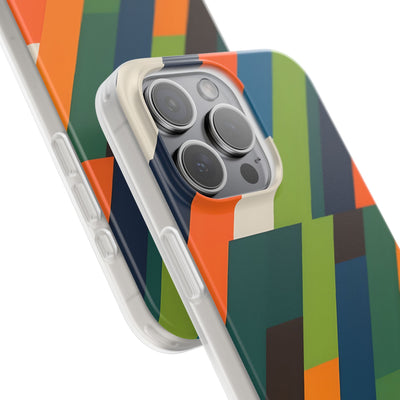 Angled Retro Mosaic · Soft Handyhülle für iPhone