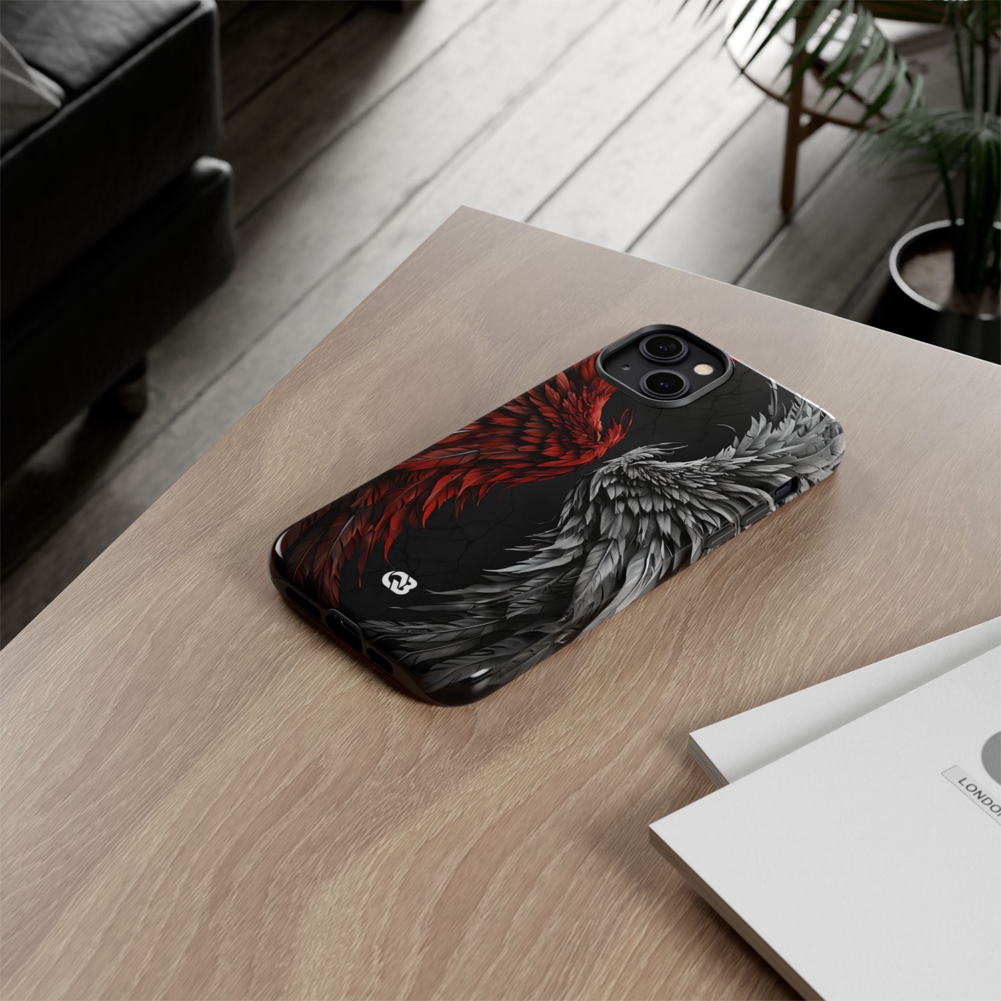 Split Crimson Wing · Tough Phone Case for iPhone