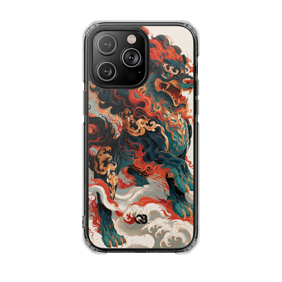 Imperial Shishi · Clear Impact Magnetic Phone Case for iPhone · Teal