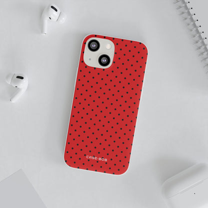 Crimson Punktmatrix iPhone 13 mini Case - Soft