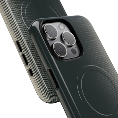 Grey Tough 2.0 Magsafe Phone Case for iPhone - Charcoal Tech Grid