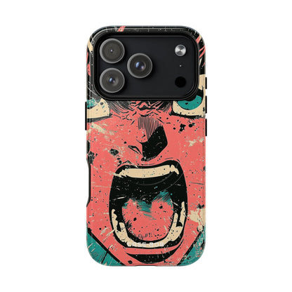 Screaming Face Pink iPhone 17 Pro Case - Tough+ - CASE•BOB