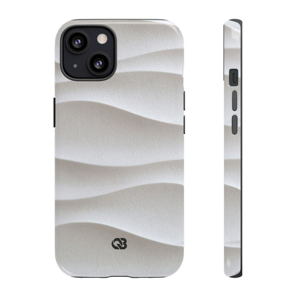 Sculpted Dune Relief · Tough Phone Case for iPhone · White