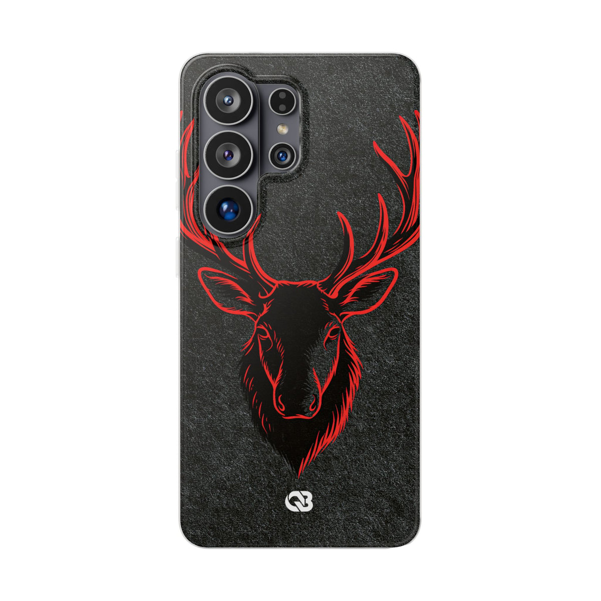 Nordic Crimson Stag · Lite Phone Case for Samsung · Black