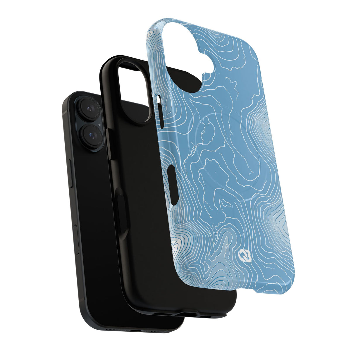 Glacial Basin Topo · Tough 2.0 Magnetic Phone Case for iPhone · Blue