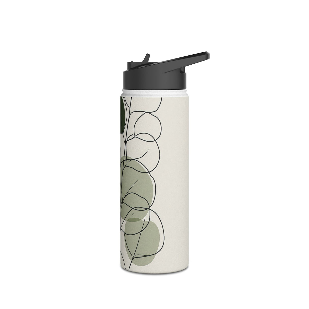 Eucalyptus Foliage Study · Insulated Water Bottle · Green