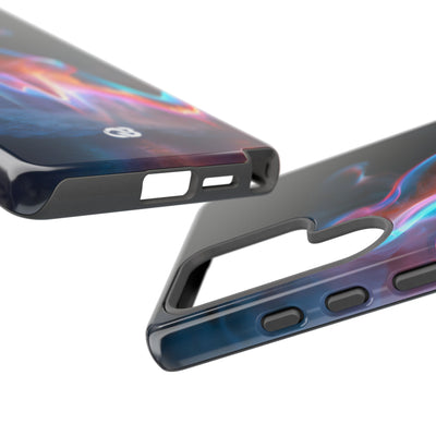 Neon Waveform · Tough Phone Case for Samsung · Black