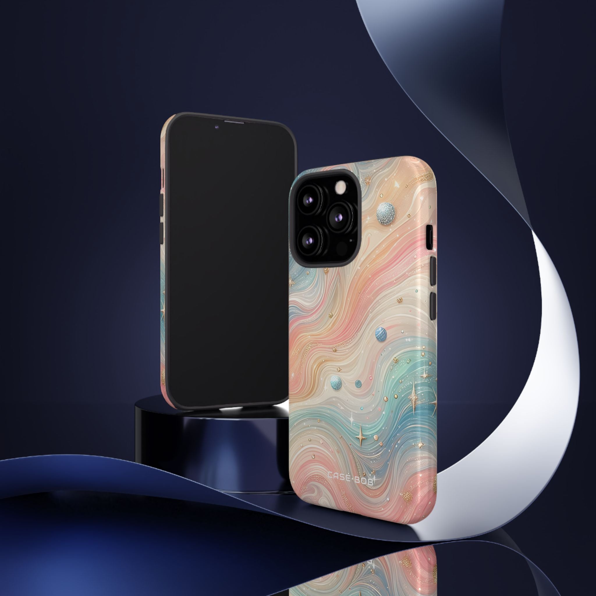 Iridescent Swirls iPhone 13 Pro Skal - Tough