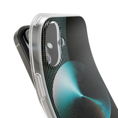 Blue Lite Phone Case for iPhone - Cyan Vector Sphere
