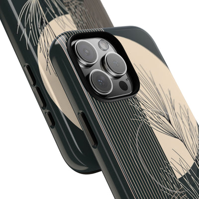 Black Tough 2.0 Magsafe Phone Case for iPhone - Obsidian Sand Willow