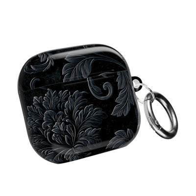 Obsidian Damask · Hard Case for AirPods & AirPods Pro · Black