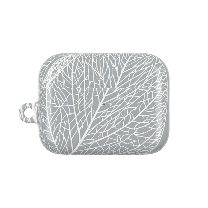 Minimal Leaf Skeleton · Hard Case for AirPods & AirPods Pro · Grey