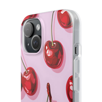 Glossy Cherry Burst iPhone 15 Case - Soft - CASE•BOB