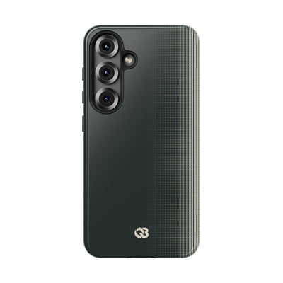 Grey Tough Phone Case for Samsung - Charcoal Tech Grid
