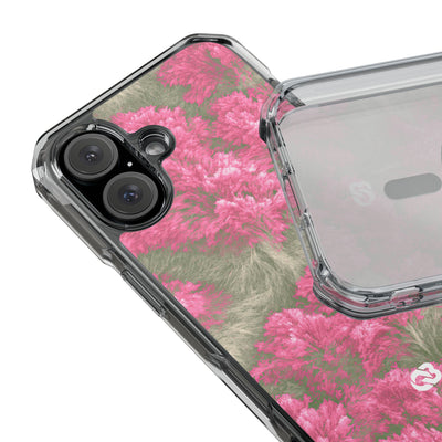 Digital Blossom · Clear Impact Magnetic Phone Case for iPhone · Pink