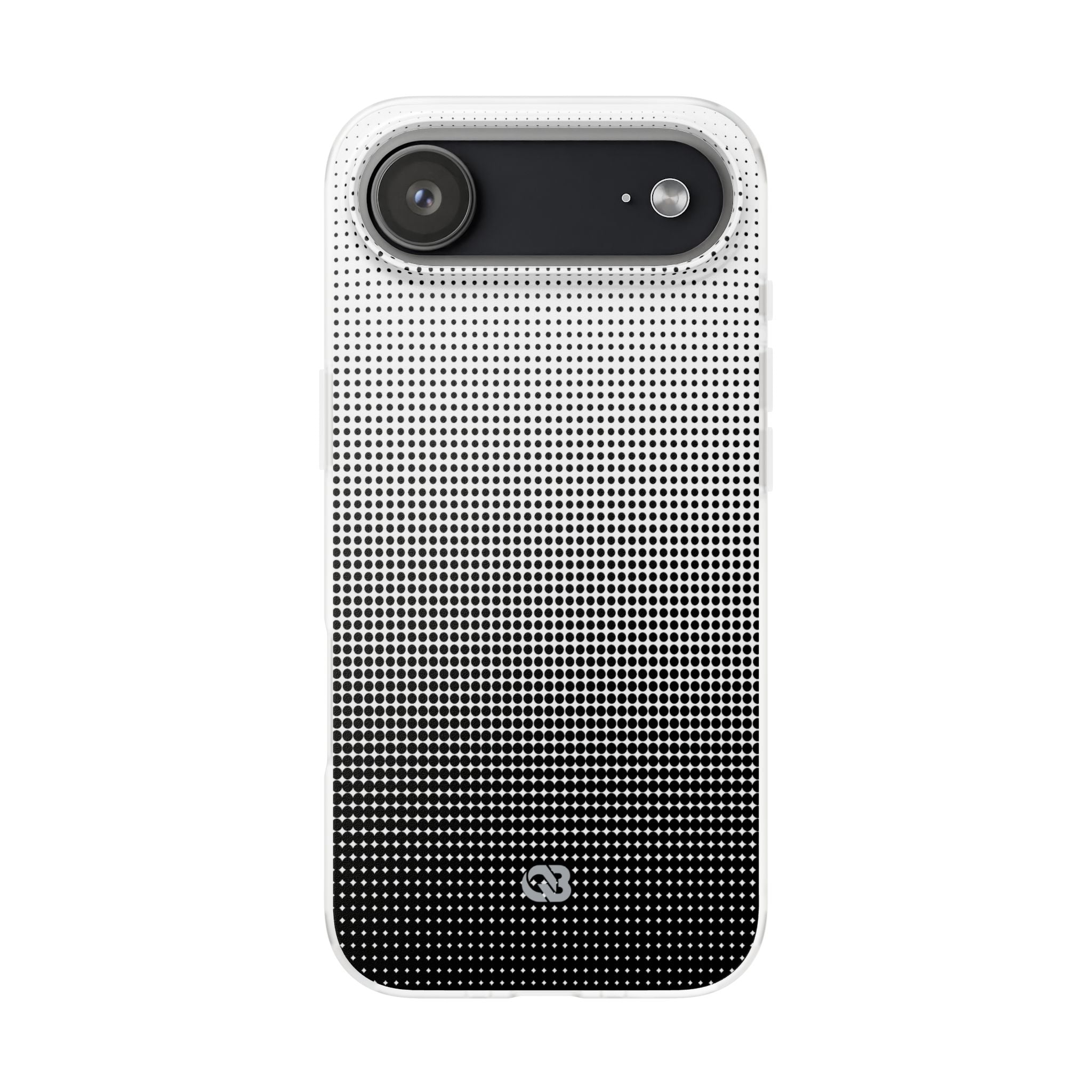 Black Lite Phone Case for iPhone - Obsidian Halftone Flux