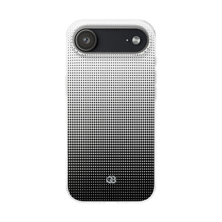 Black Lite Phone Case for iPhone - Obsidian Halftone Flux