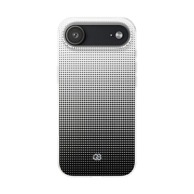 Black Lite Phone Case for iPhone - Obsidian Halftone Flux