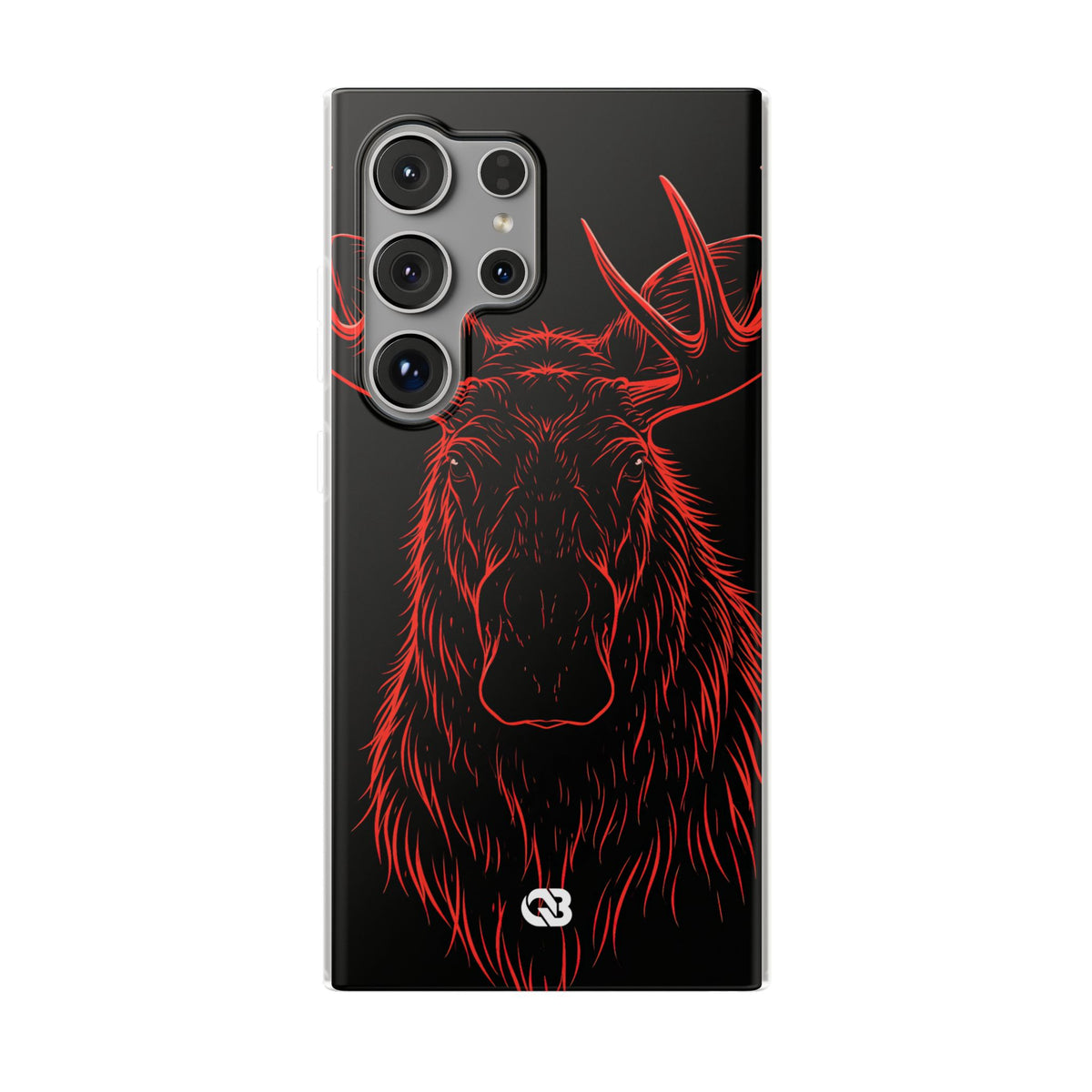 Nordic Moose Contour · Lite Phone Case for Samsung · Red