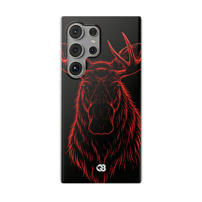 Nordic Moose Contour · Lite Phone Case for Samsung · Red