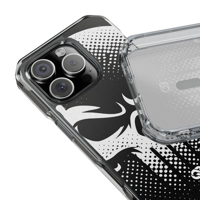 Phantom Halftone · Clear Impact Magnetic Phone Case for iPhone ·  Black