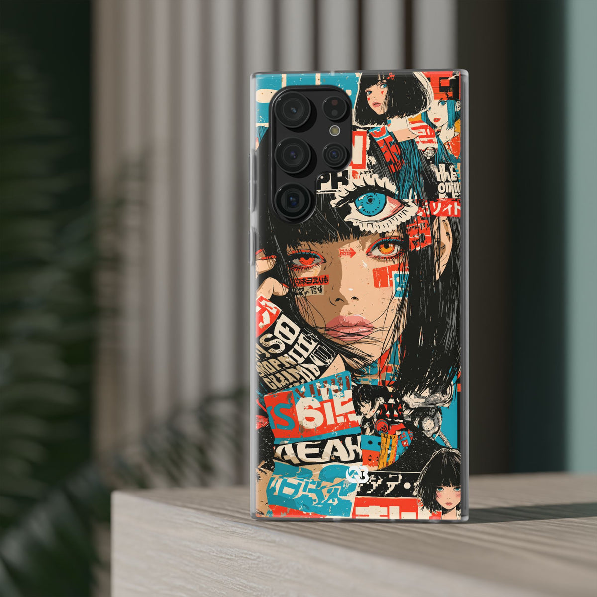 Shibuya Street Collage · Lite Phone Case for Samsung · Red