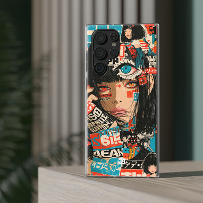 Shibuya Street Collage · Lite Phone Case for Samsung · Red