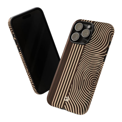 Brown Tough Phone Case for iPhone - Espresso Sand Ridge