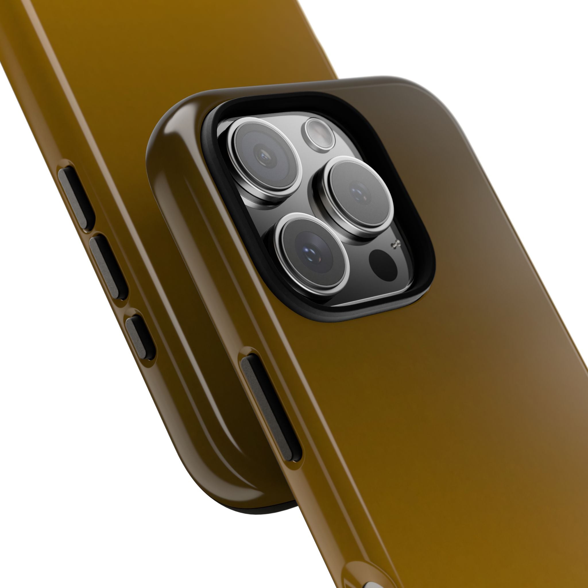 Gold Tough Phone Case for iPhone - Scorched Gold Haze