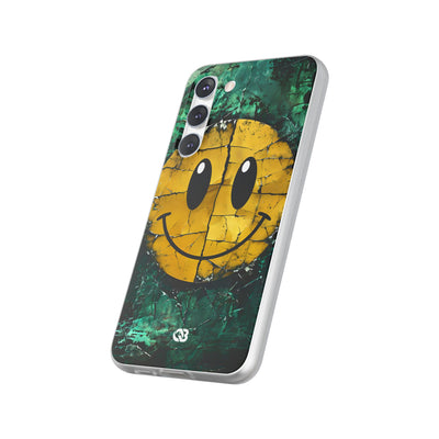 Fractured Yellow Grin · Soft Custodia per Samsung