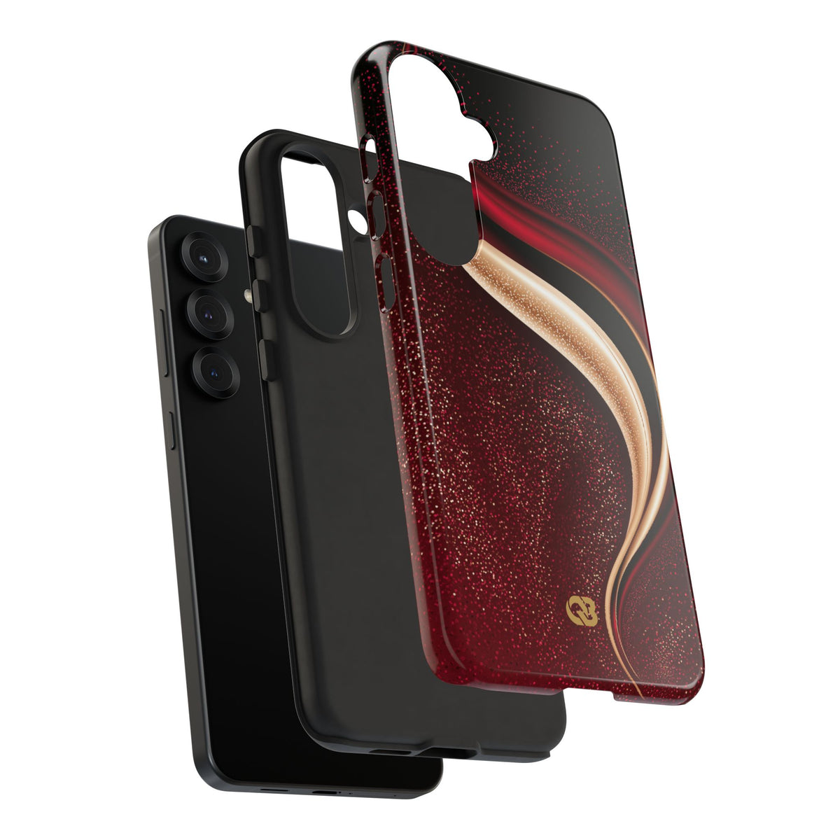 Gilded Crimson Flow · Tough Phone Case for Samsung · Red