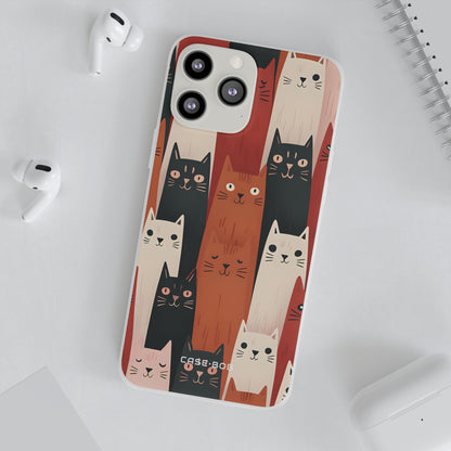 Elongated Cats Zwart iPhone 13 Pro Max - Soft